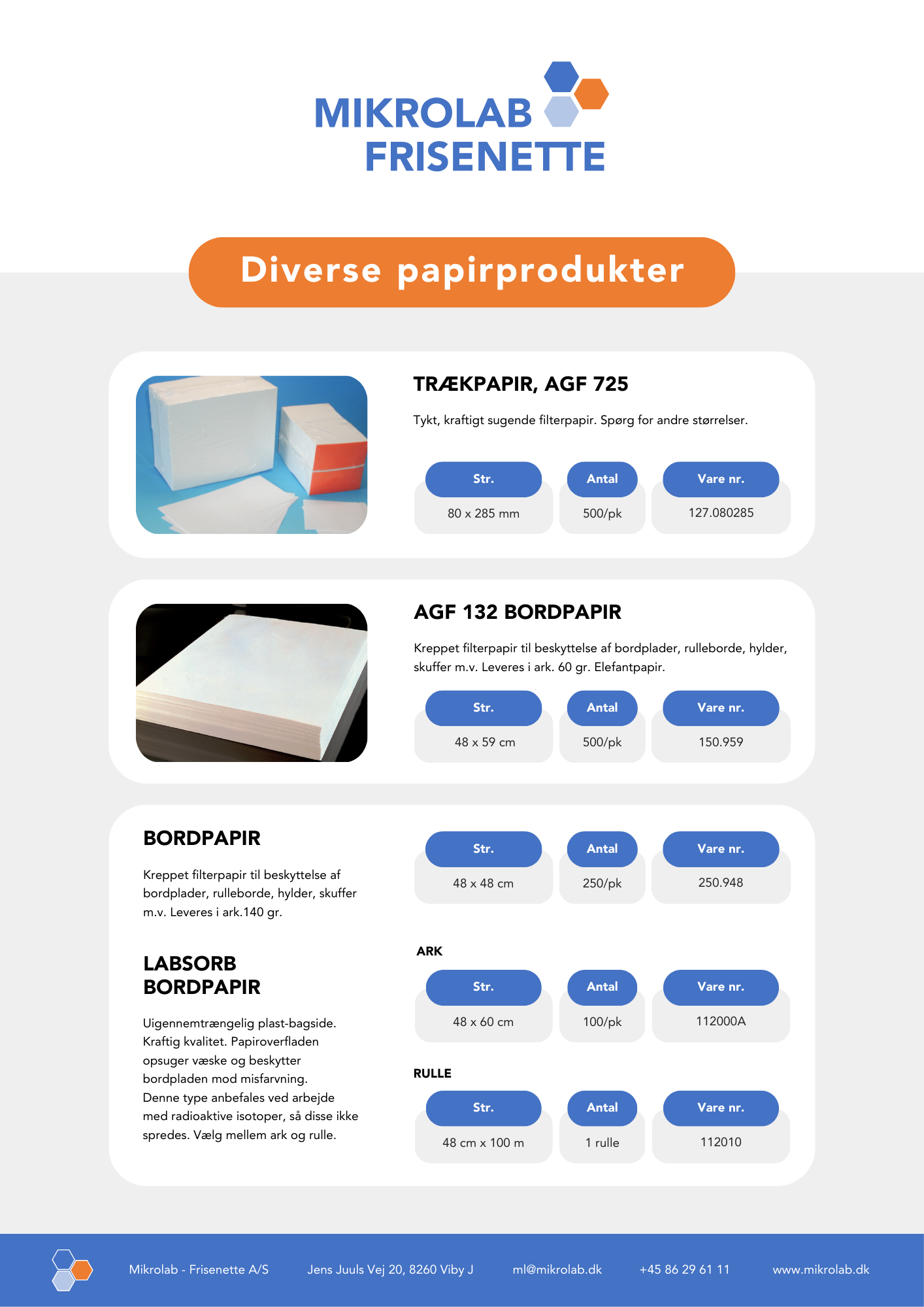 

Papirprodukter flyer

